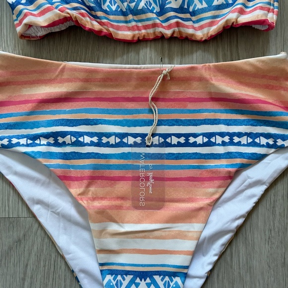 🆕 Kenny Flowers Bikini Palmilla - Bandeau Top - HIGH WAIST Bottoms 🆕 - Picture 5 of 11